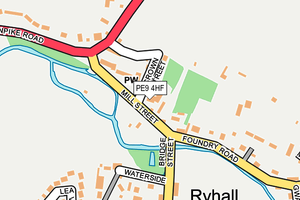 PE9 4HF map - OS OpenMap – Local (Ordnance Survey)
