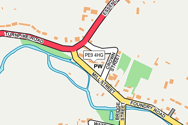 PE9 4HG map - OS OpenMap – Local (Ordnance Survey)