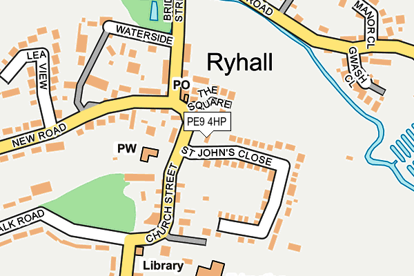 PE9 4HP map - OS OpenMap – Local (Ordnance Survey)