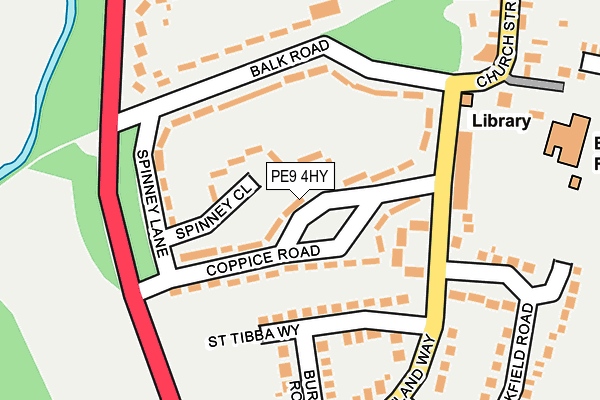 PE9 4HY map - OS OpenMap – Local (Ordnance Survey)