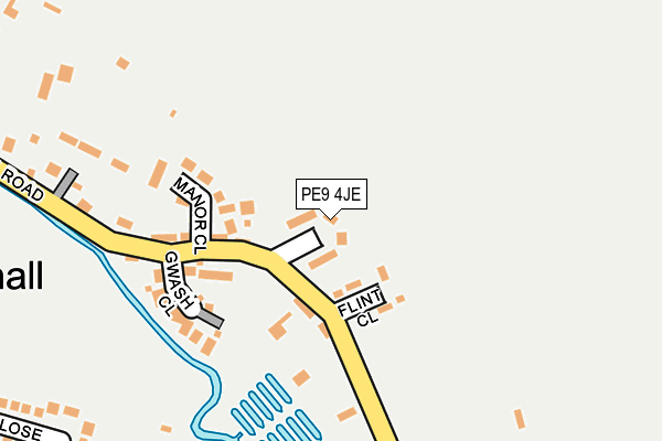 PE9 4JE map - OS OpenMap – Local (Ordnance Survey)