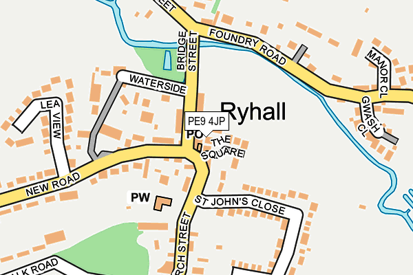 PE9 4JP map - OS OpenMap – Local (Ordnance Survey)