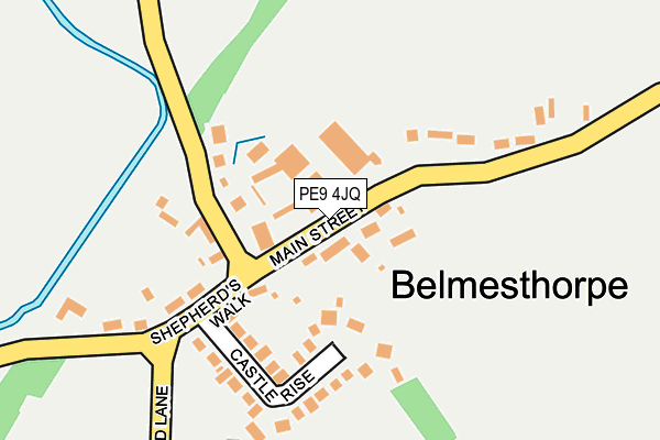 PE9 4JQ map - OS OpenMap – Local (Ordnance Survey)