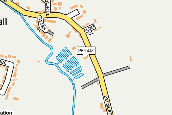 PE9 4JZ map - OS OpenMap – Local (Ordnance Survey)