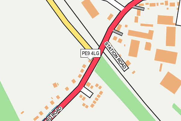 PE9 4LG map - OS OpenMap – Local (Ordnance Survey)