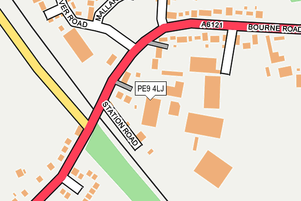 PE9 4LJ map - OS OpenMap – Local (Ordnance Survey)