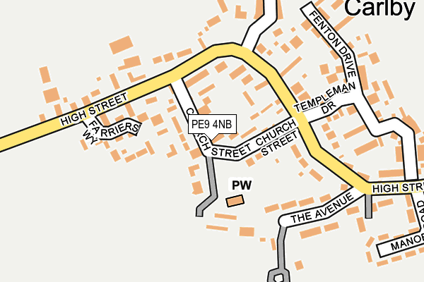 Map of NEWTON - PENSTAR LIMITED at local scale
