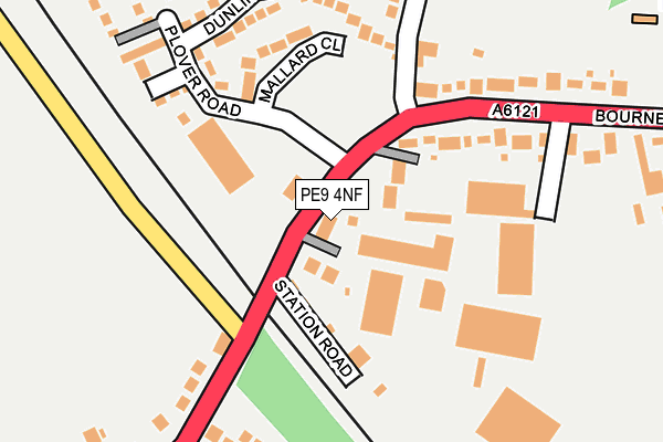 PE9 4NF map - OS OpenMap – Local (Ordnance Survey)