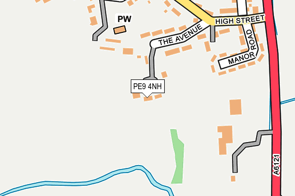 PE9 4NH map - OS OpenMap – Local (Ordnance Survey)