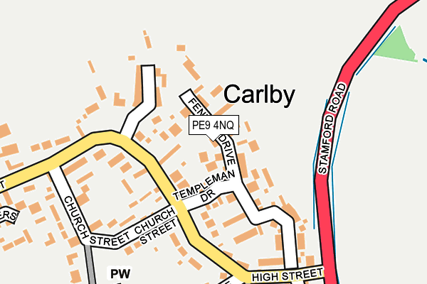 PE9 4NQ map - OS OpenMap – Local (Ordnance Survey)