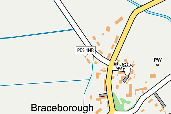 PE9 4NR map - OS OpenMap – Local (Ordnance Survey)