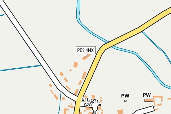 PE9 4NX map - OS OpenMap – Local (Ordnance Survey)