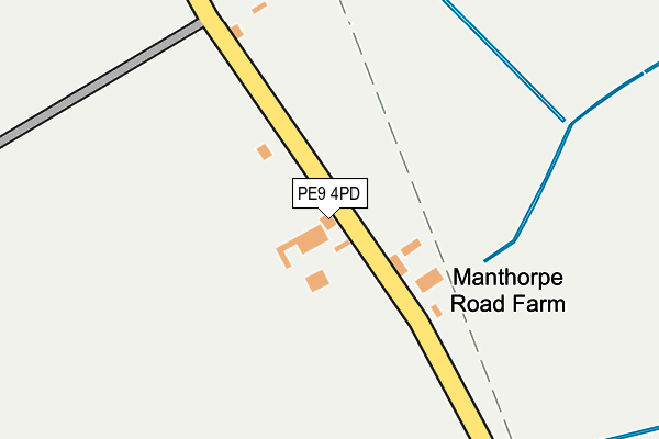 PE9 4PD map - OS OpenMap – Local (Ordnance Survey)