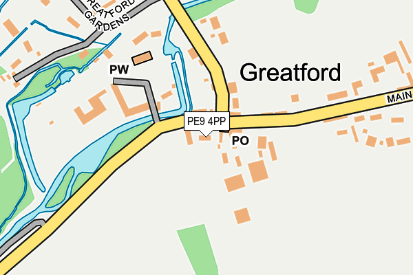 PE9 4PP map - OS OpenMap – Local (Ordnance Survey)