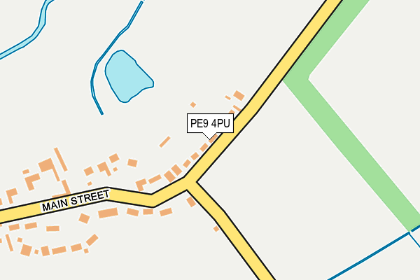 PE9 4PU map - OS OpenMap – Local (Ordnance Survey)