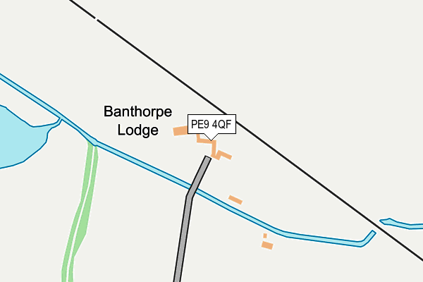 PE9 4QF map - OS OpenMap – Local (Ordnance Survey)