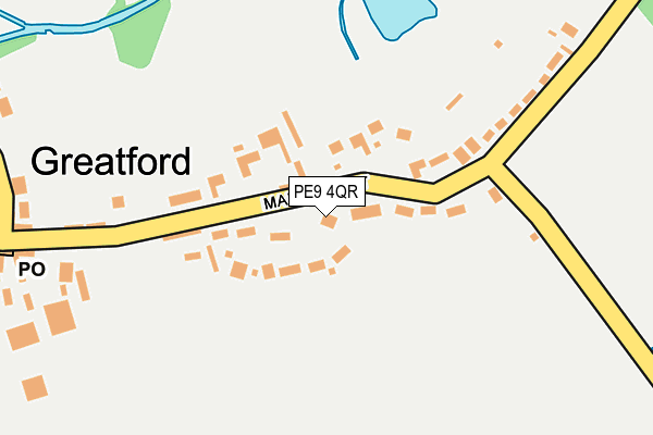 PE9 4QR map - OS OpenMap – Local (Ordnance Survey)