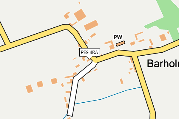 PE9 4RA map - OS OpenMap – Local (Ordnance Survey)