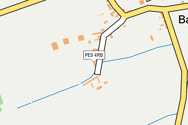 PE9 4RB map - OS OpenMap – Local (Ordnance Survey)