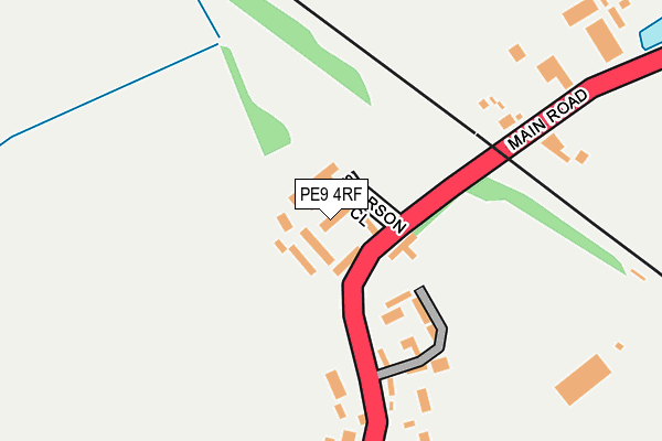 PE9 4RF map - OS OpenMap – Local (Ordnance Survey)