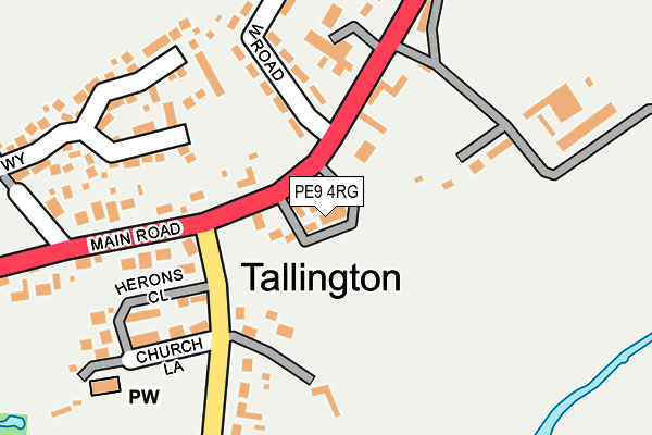 PE9 4RG map - OS OpenMap – Local (Ordnance Survey)
