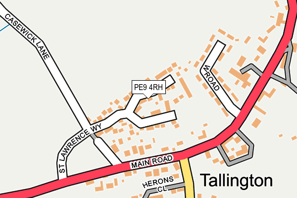 PE9 4RH map - OS OpenMap – Local (Ordnance Survey)