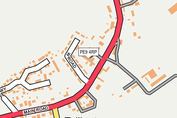 PE9 4RP map - OS OpenMap – Local (Ordnance Survey)