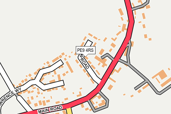 PE9 4RS map - OS OpenMap – Local (Ordnance Survey)