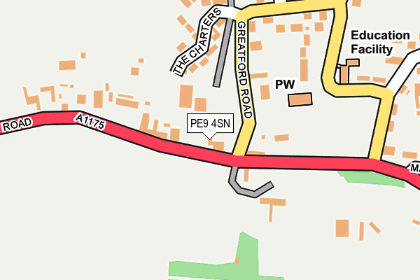 PE9 4SN map - OS OpenMap – Local (Ordnance Survey)