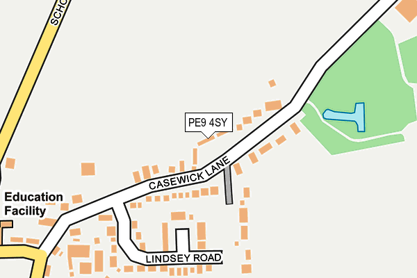 PE9 4SY map - OS OpenMap – Local (Ordnance Survey)