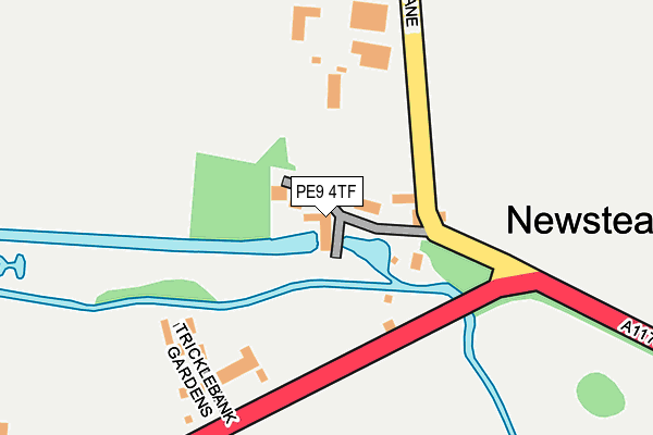 PE9 4TF map - OS OpenMap – Local (Ordnance Survey)