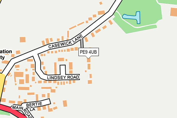 PE9 4UB map - OS OpenMap – Local (Ordnance Survey)