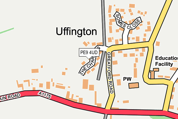 PE9 4UD map - OS OpenMap – Local (Ordnance Survey)