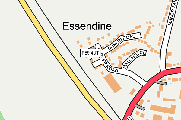 PE9 4UT map - OS OpenMap – Local (Ordnance Survey)