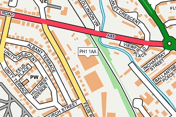 PH1 1AA map - OS OpenMap – Local (Ordnance Survey)