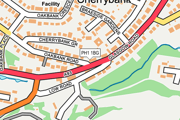 PH1 1BG map - OS OpenMap – Local (Ordnance Survey)