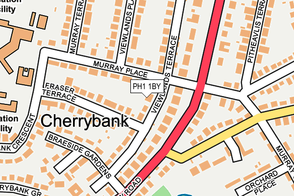 PH1 1BY map - OS OpenMap – Local (Ordnance Survey)