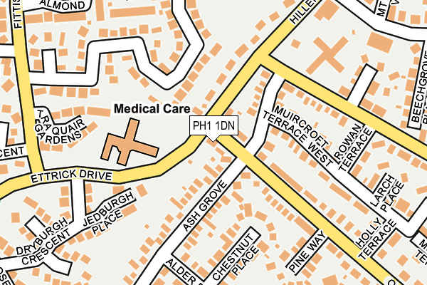 PH1 1DN map - OS OpenMap – Local (Ordnance Survey)