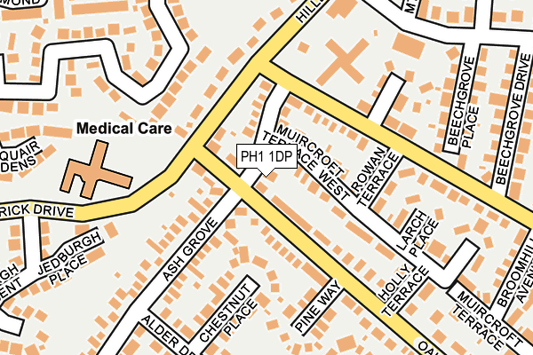 PH1 1DP map - OS OpenMap – Local (Ordnance Survey)