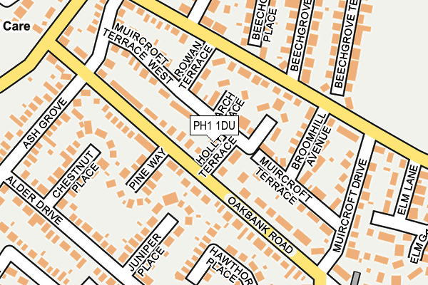PH1 1DU map - OS OpenMap – Local (Ordnance Survey)