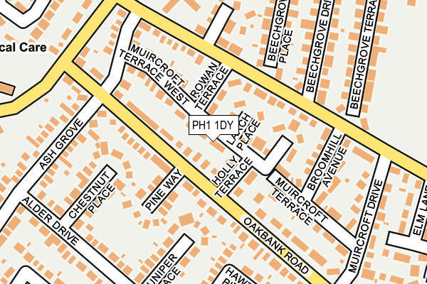 PH1 1DY map - OS OpenMap – Local (Ordnance Survey)
