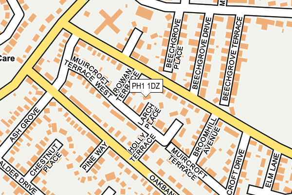 PH1 1DZ map - OS OpenMap – Local (Ordnance Survey)