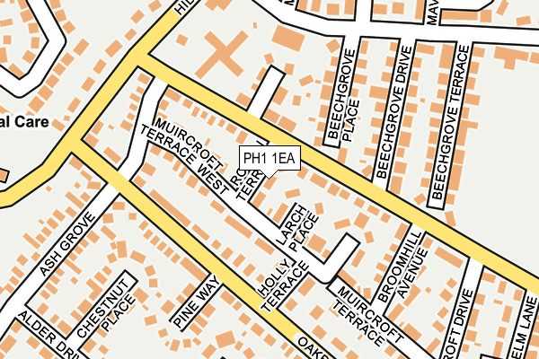 PH1 1EA map - OS OpenMap – Local (Ordnance Survey)