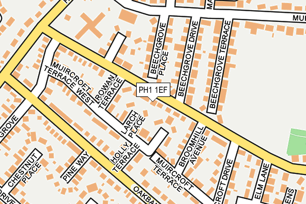 PH1 1EF map - OS OpenMap – Local (Ordnance Survey)