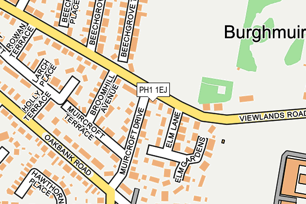 PH1 1EJ map - OS OpenMap – Local (Ordnance Survey)