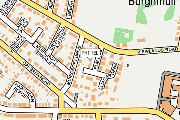 PH1 1EL map - OS OpenMap – Local (Ordnance Survey)
