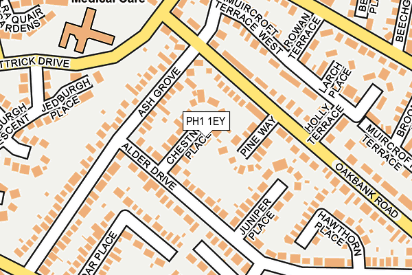 PH1 1EY map - OS OpenMap – Local (Ordnance Survey)