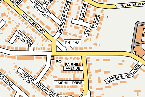 PH1 1HA map - OS OpenMap – Local (Ordnance Survey)