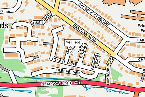PH1 1HN map - OS OpenMap – Local (Ordnance Survey)