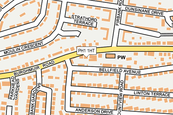 PH1 1HT map - OS OpenMap – Local (Ordnance Survey)